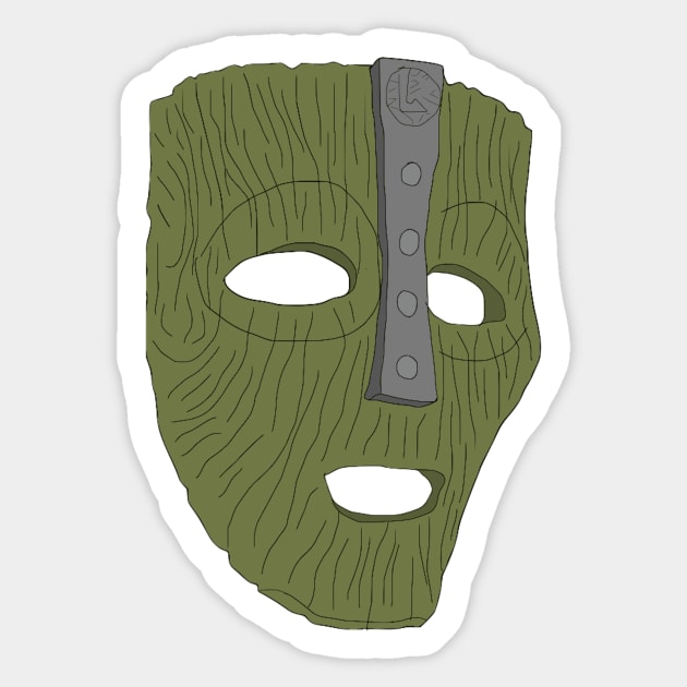 The Mask Sticker by VideoNasties